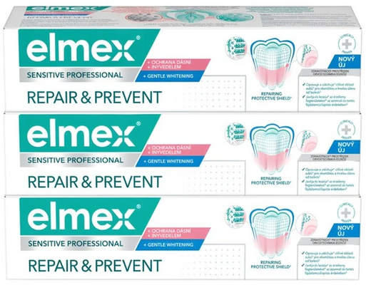 Elmex Zubní pasta Sensitive Professional Repair&Prevent 3 x 75 ml