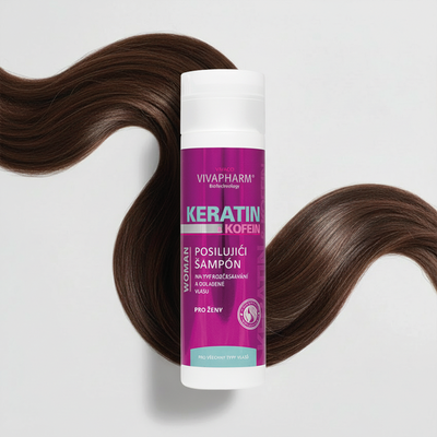 VivaPharm Keratinový šampon pro ženy s kofeinem 200 ml