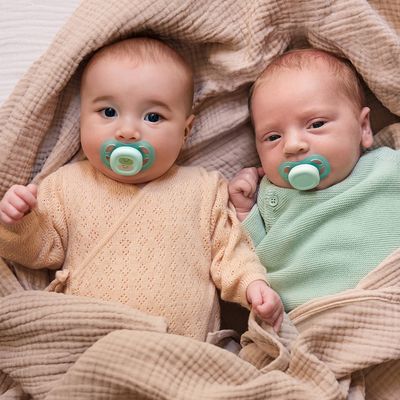 Philips Avent Šidítko Ultrastart obrázek 0-2m chlapec 2 ks