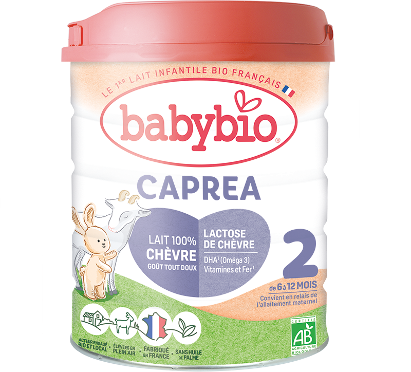 Babybio Caprea 2 pokračovací kozí kojenecké bio mléko 800 g