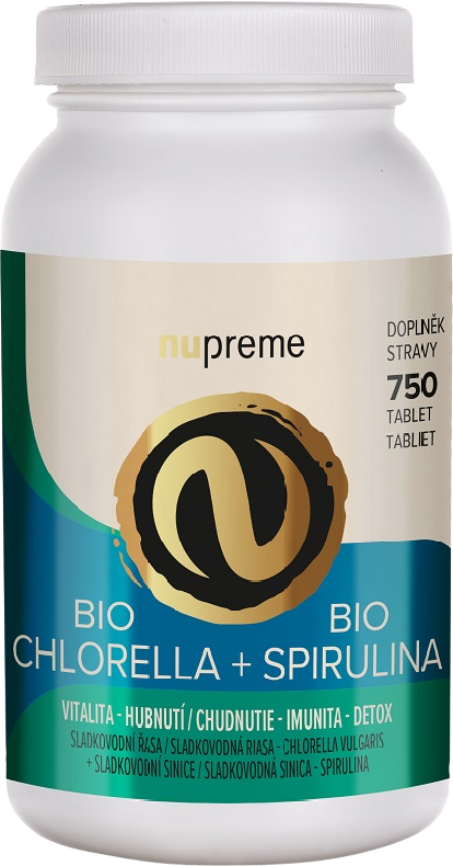 Nupreme BIO Chlorella + Spirulina 750 tablet