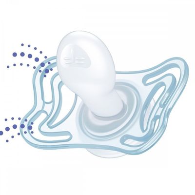 Chicco Dudlík Physio Light silikonový noční 2-6m 2 ks
