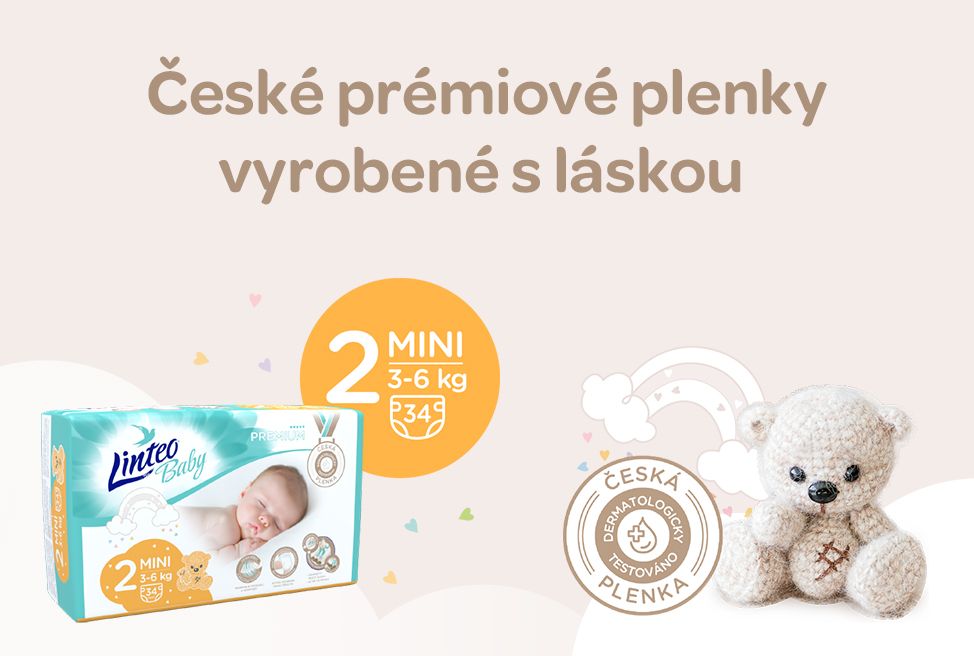 Plenky, Linteo baby premium, plenky 3-6 kg