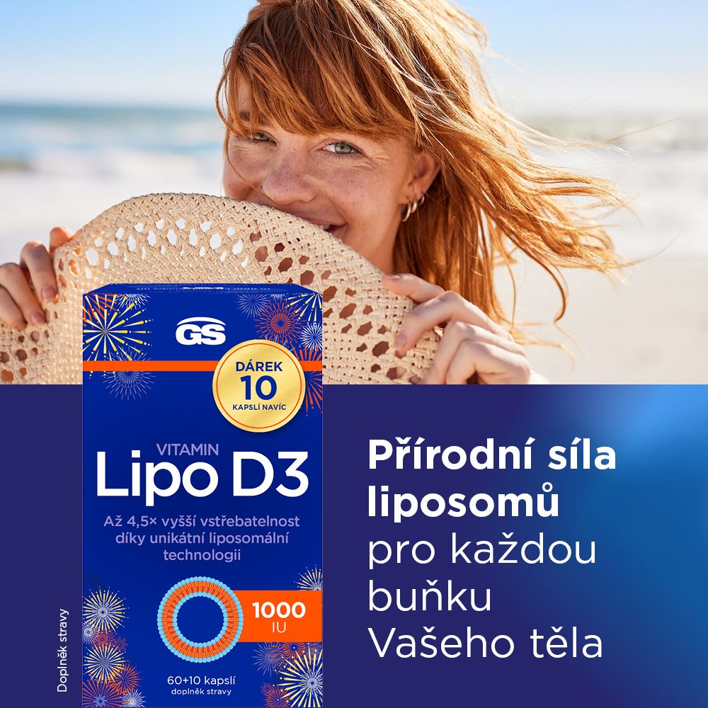 GS Vitamin Lipo D3, 1000 IU 70 kapslí
