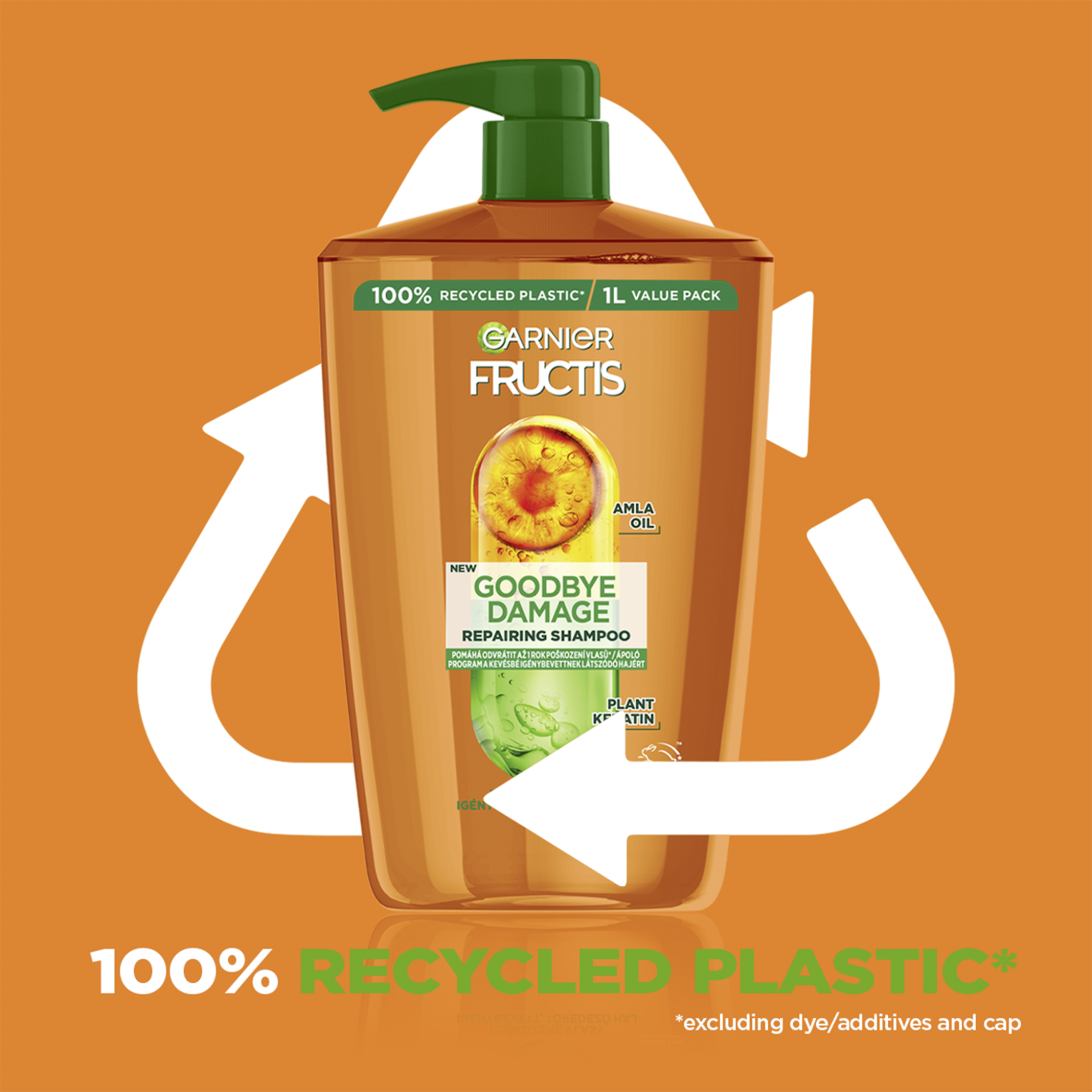 Garnier Fructis Goodbye Damage šampon pro poškozené vlasy, 1000 ml