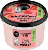 Organic Shop Vitamínová tělová pěna Jahoda a mléko 250 ml