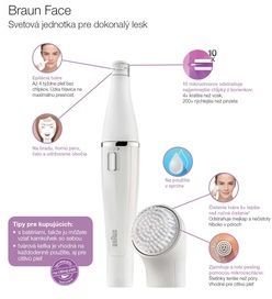 Braun Epilátor Face 810, Bílý