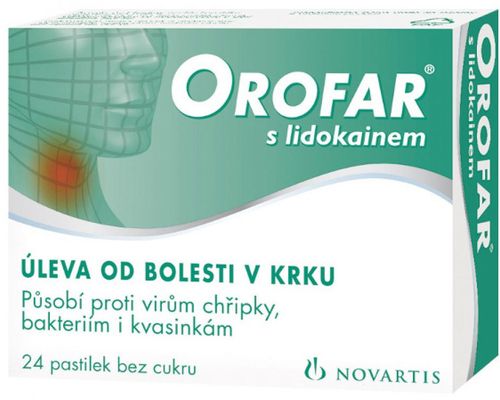 Orofar 1mg pastilky bez cukru 24 pastilek