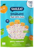 Smileat BIO 100% ovocné zmrzlinky k zamražení hruška & broskev 5ks 6M+ 250 g