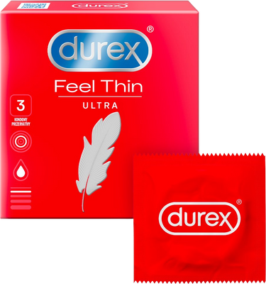 Durex Kondomy Feel Thin Ultra 3 ks