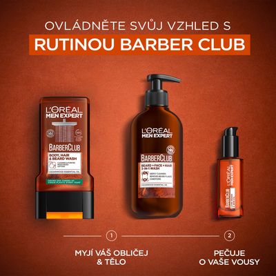 L'Oréal Paris Men Expert Barber Club olej pro plnovous a pleť 30 ml