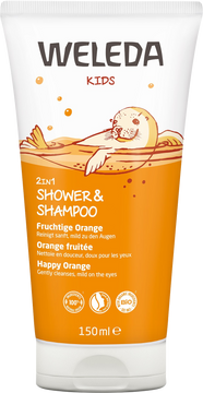 Weleda Sprchový krém a šampon 2v1 Šťastný pomeranč 150 ml