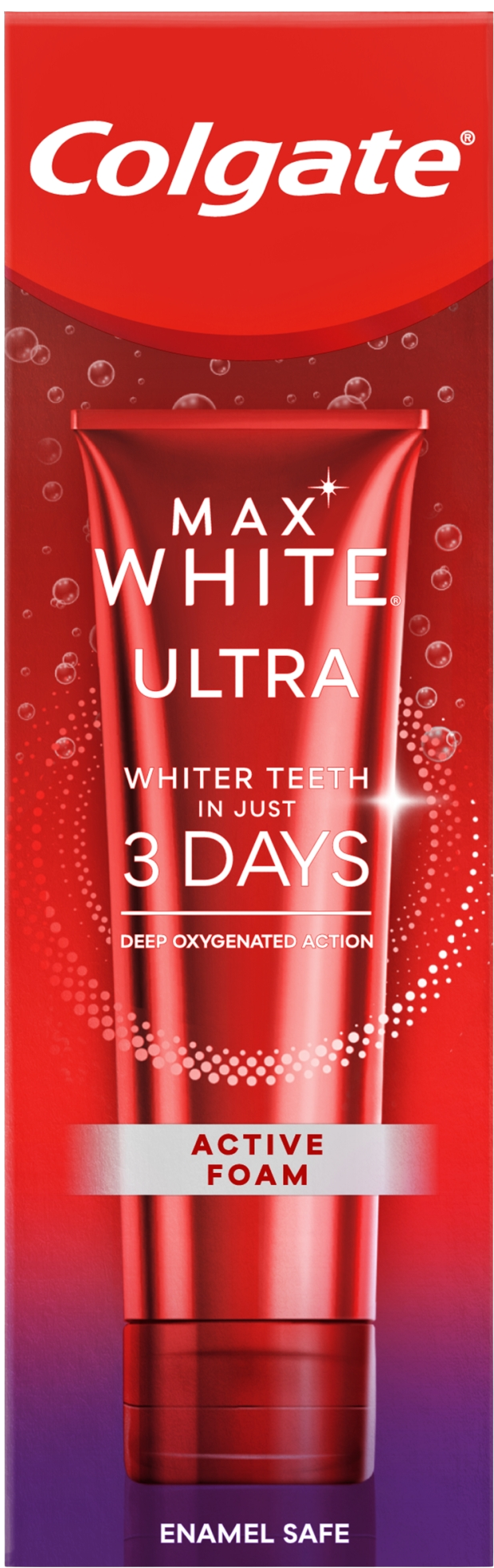 Colgate Max White Ultra Active Foam, bělicí zubní pasta 50 ml