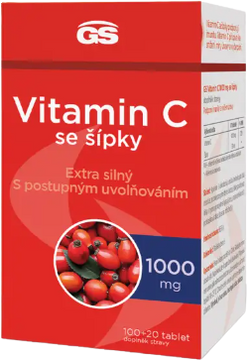 GS Vitamin C1000 + šípky 120 tablet
