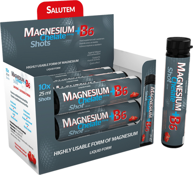 Salutem Pharma Magnesium Chelate+B6 cherry ampule 10 x 25 ml