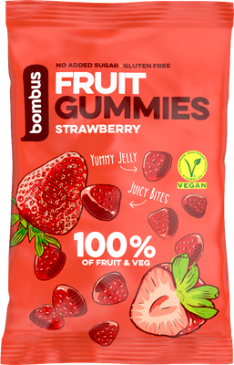 Bombus Fruit Energy jahoda gummies 35 g