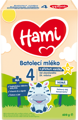 Hami 4 Vanilka batolecí mléko 600 g