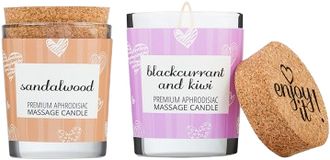 Pharma Activ Magnetifico masáž. svíčky Blackcurrant and kiwi+Sandalwood 2 x 70 ml