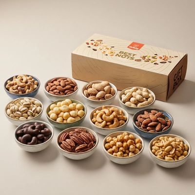 Grizly Dárkový box Best of Nuts 480 g