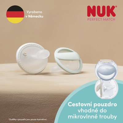 Nuk Dudlík Perfect Match GREEN/BLUE 0-6m BOX 2 ks