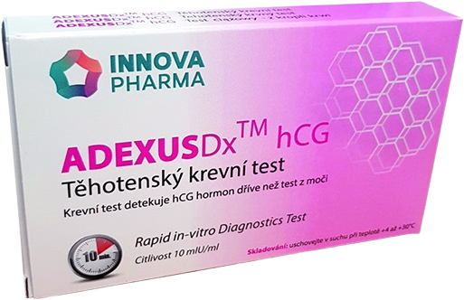 Innova Pharma ADEXUSDx Těhotenský test hCG-krevní test