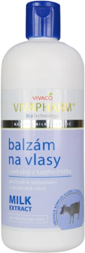 VivaPharm Balzám na vlasy s extrakty z kozího mléka 400 ml