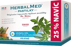 Dr.Weiss HerbalMed  Eukalyptus-máta 30 pastilek