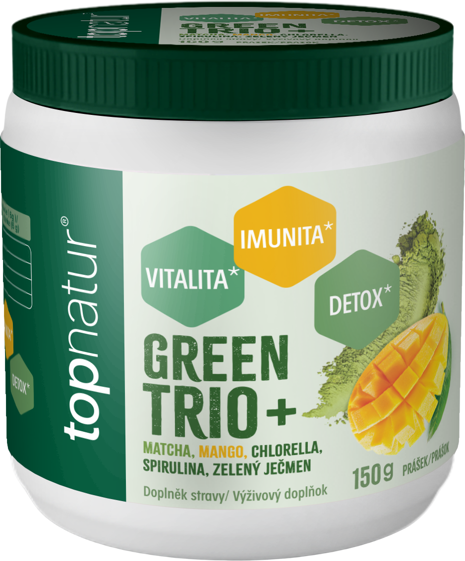 Topnatur Topnatur Green Trio Plus Mango prášek 150 g