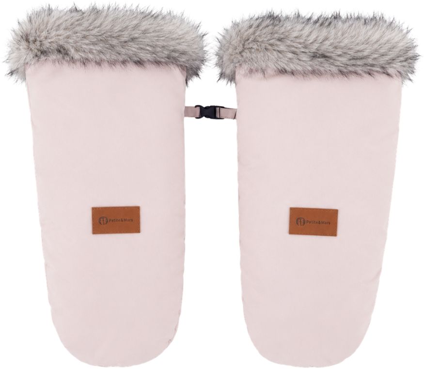 Petite&Mars Set zimní fusak Arctic 4v1 + rukavice na kočárek Fjora Rose Petal