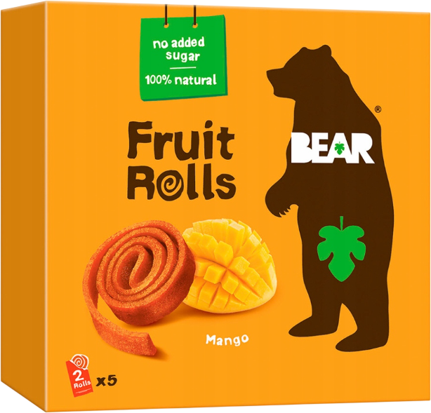 Bear Fruit Rolls mango ovocné rolované plátky 5 x 20 g