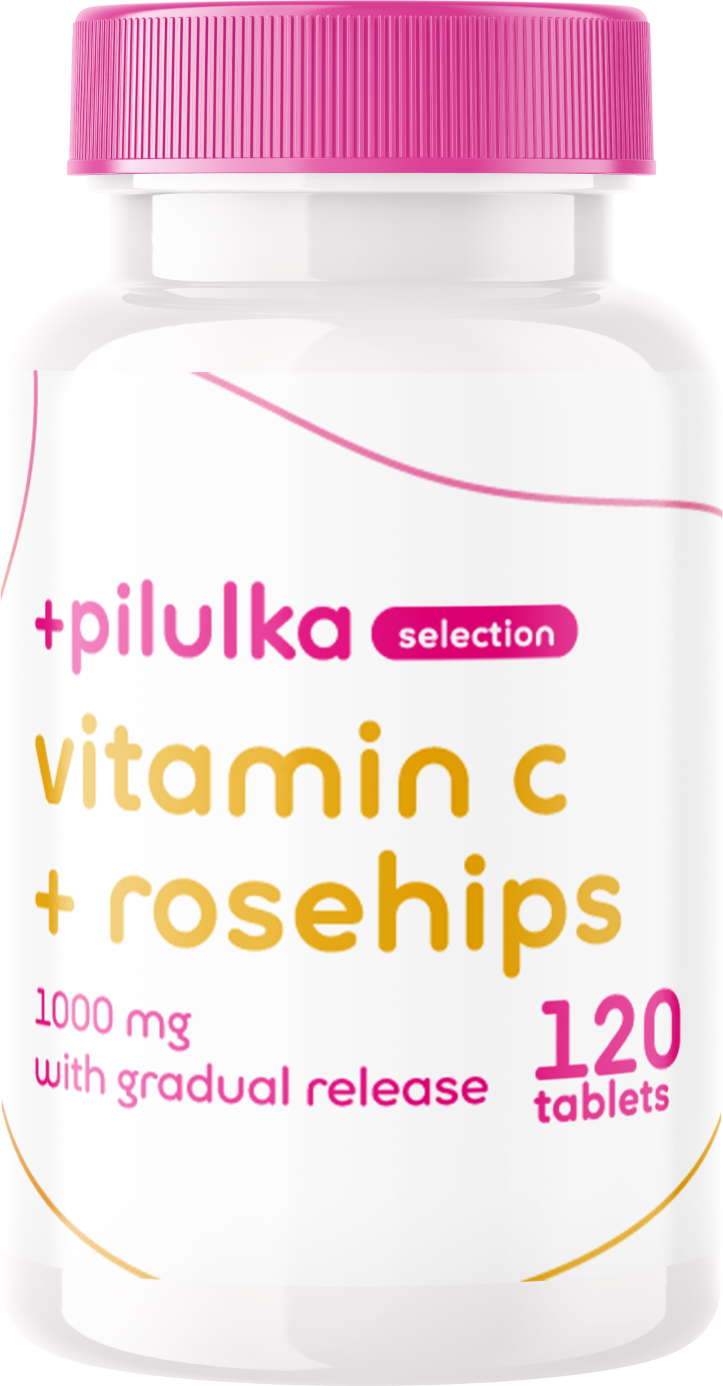 Pilulka Selection 1000 mg C-vitamin fokozatosan felszabaduló csipkebogyó-kivonattal 120 tabletta