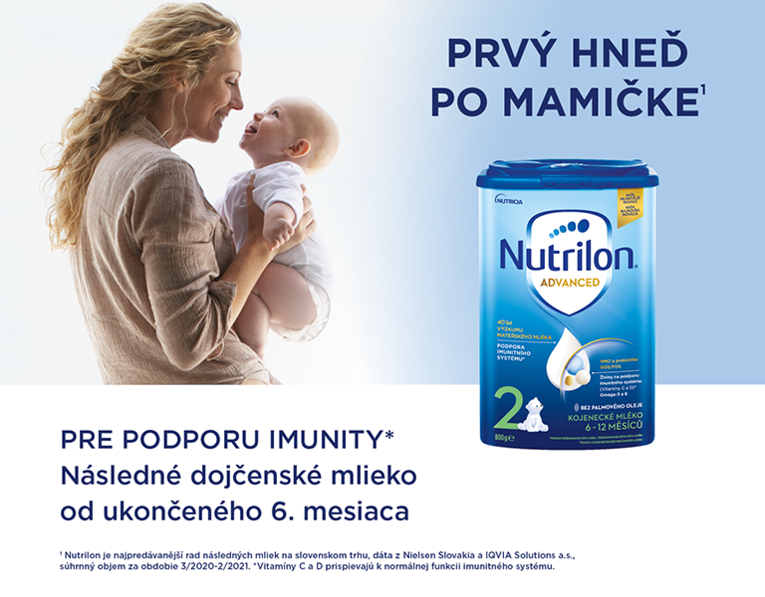 Nutrilon 2 Advanced pokračovací kojenecké mléko 800g 