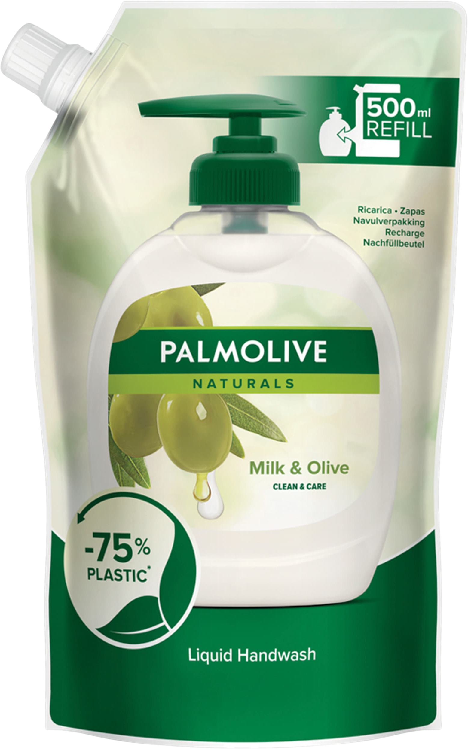 Palmolive Tekuté mýdlo Naturals Olive Milk náhradní náplň 500 ml