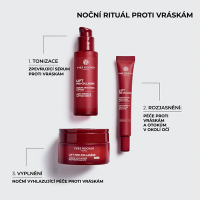 Yves Rocher LIFT PRO-COLLAGÈNE Noční vyhlazující péče proti vráskám 50 ml