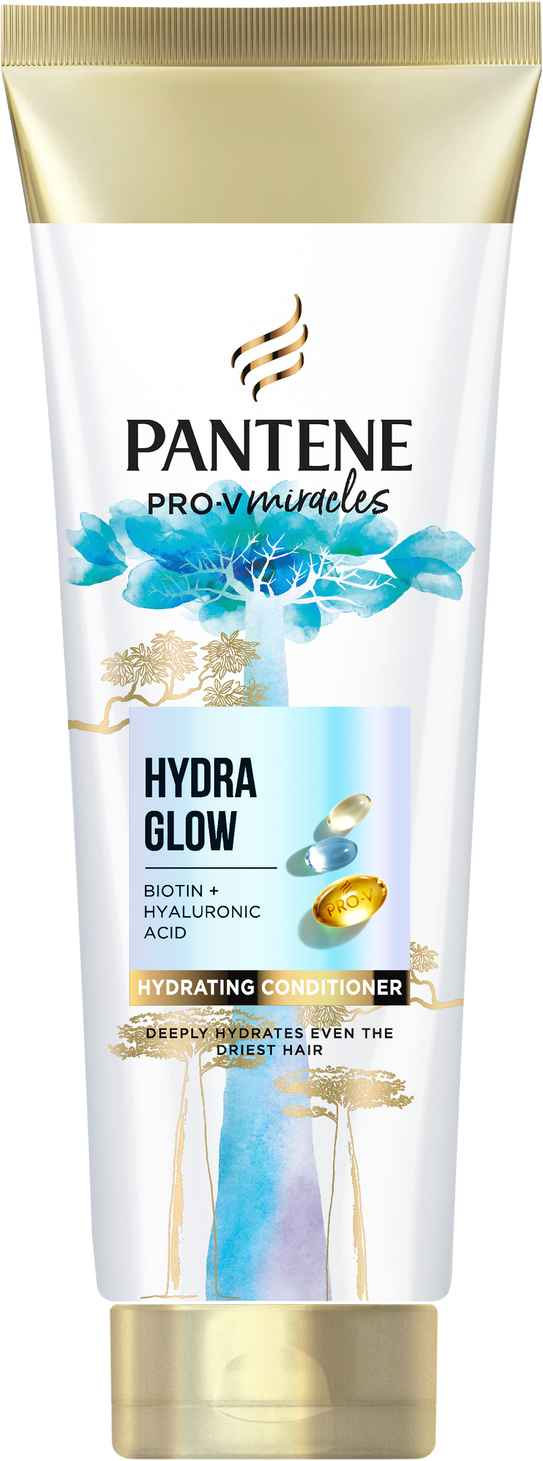 Pantene Pro-V Miracles Hydra Glow Hydrating Conditioner, Kondicionér na suché poškozené vlasy s Biotinem 160 ml