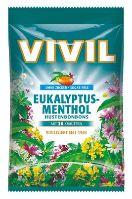 Vivil Eukalyptus - mentol + 20 druhů bylin 80 g