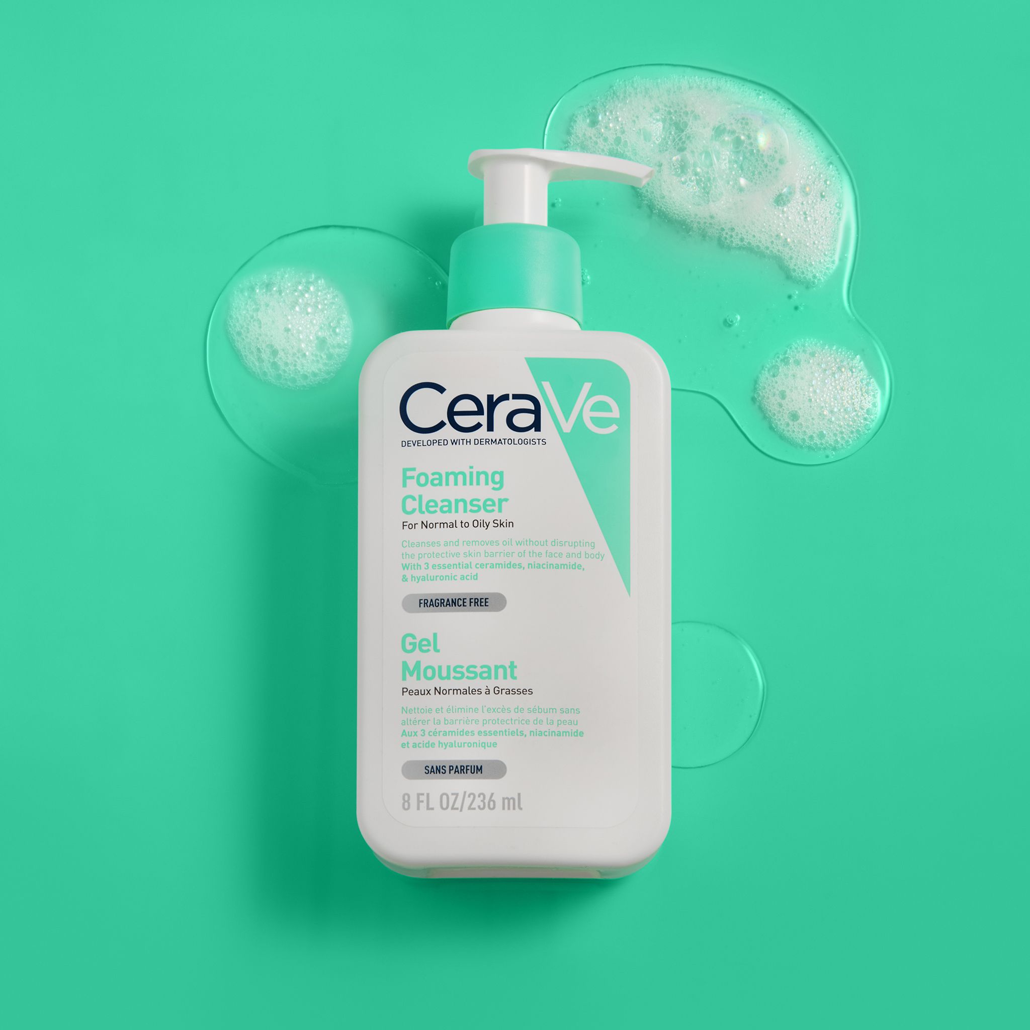 CeraVe Čisticí pěnící gel 236 ml
