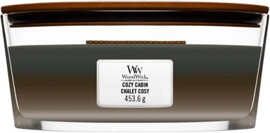 WoodWick Trilogy vonná svíčka loď, Cozy cabin 454 g