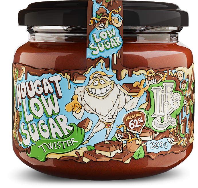Lifelike Twister Nougat Low Sugar 300 g