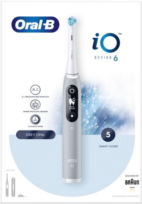 Oral-B iO 6 Elektrický zubní kartáček Grey Opal