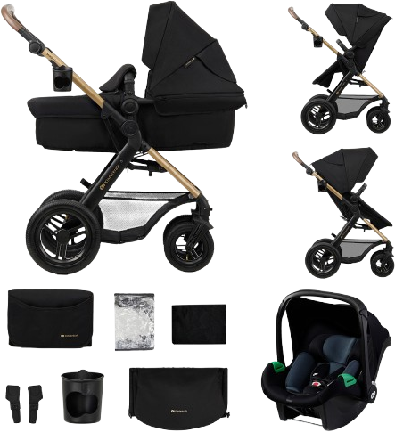 Kinderkraft Kočárek kombinovaný Moov 2 Air 3v1 Pure Black