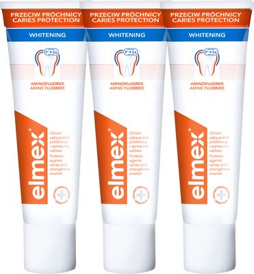 Elmex Caries Protection Whitening Zubní pasta 3 x 75 ml