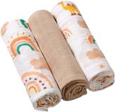 BabyOno Pleny mušelínové Super soft - béžová 3 ks