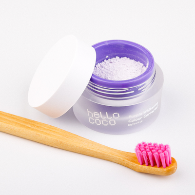 Hello Coco Barevný korektor na bělení zubů prášek 12 g