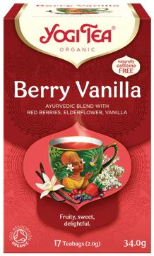 Yogi Tea BIO Čaj Berry Vanilla 17 sáčků