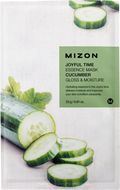 Mizon Joyful Time Essence Mask Cucumber Plátýnková maska s rozjasňujícím a hydratačním účinkem 23 g