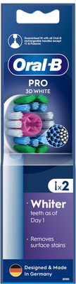Oral-B Pro 3D White Kartáčkové Hlavy 2 ks