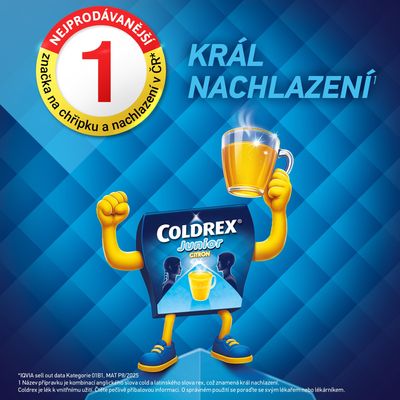 Coldrex Junior Horký nápoj Citron sáčky 10 ks