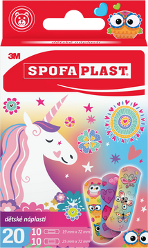 Spofaplast Spofaplast 119 Dětské náplasti – dívčí motiv 20 ks
