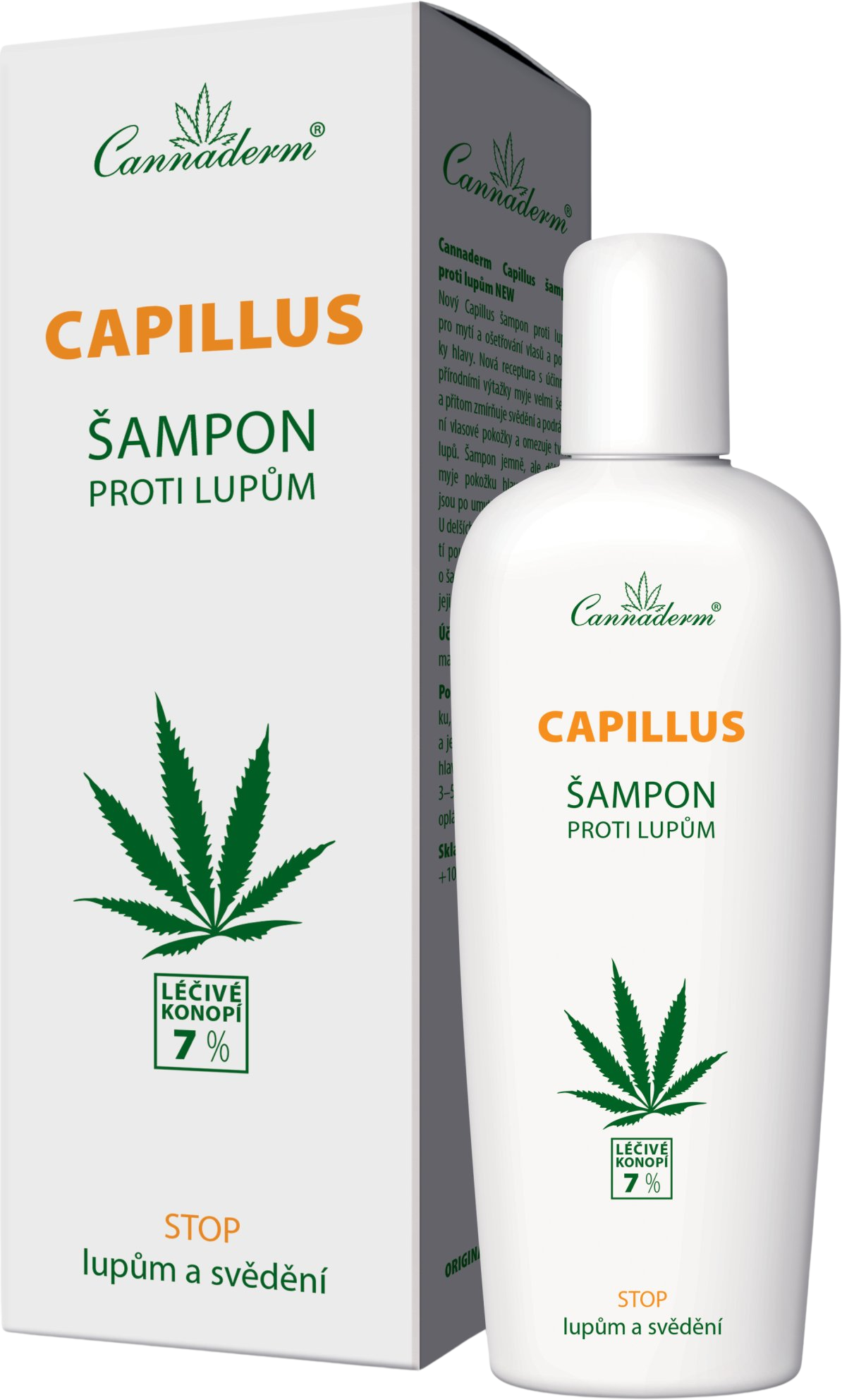 Cannaderm Capillus šampon proti lupům 150 ml